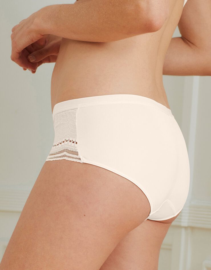 Culotte microfibre forme midi Secret Comfort (ivoire)