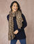 Echarpe motif léopard ultra douce (beige)