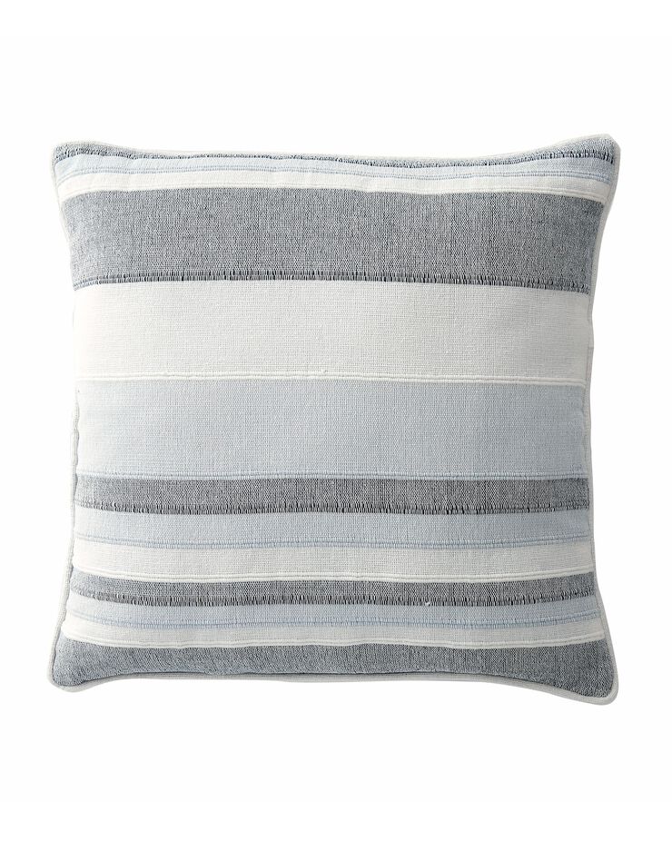 Housse coussin multicolore coton tissage artisanal - lot de 2 (gris perle) Housse coussin multicolore coton tissage artisanal - lot de 2 (gris perle)
