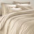 Linge de lit uni polyester-coton Colombine (sable)