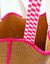Sac cabas effet crochet finitions contrastées (naturel)