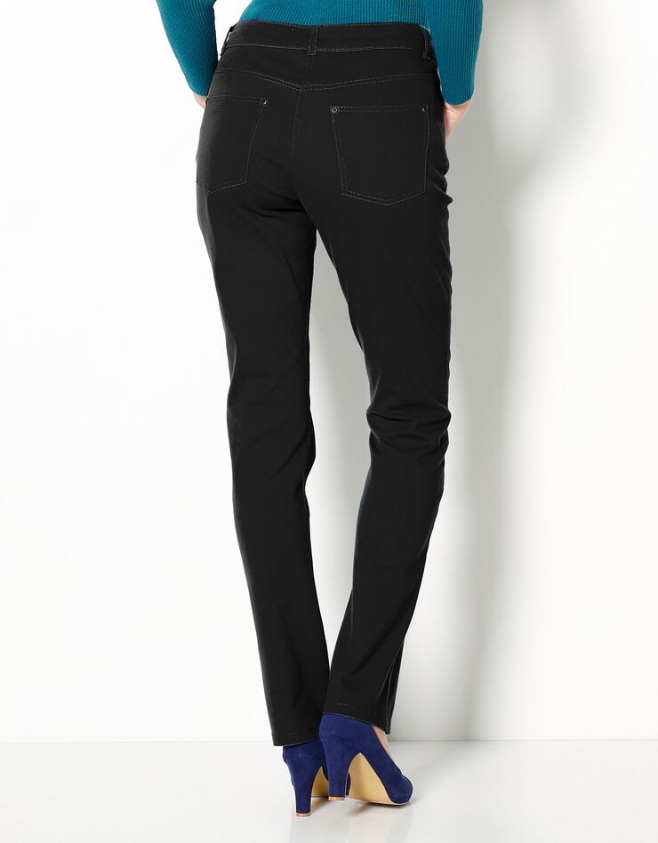 Pantalon droit stretch (noir)