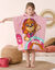 Poncho de bain enfant Pat'Patrouille® éponge et velours coton - 320g/m2 (rose)