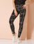 Legging imprimé, taille élastiquée (noir / beige)