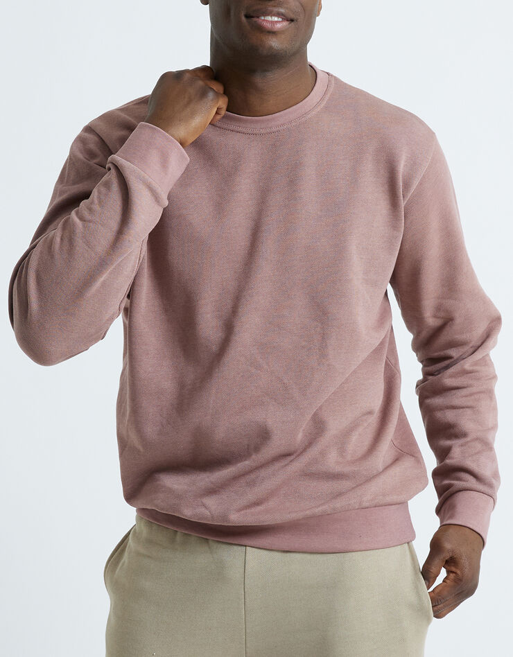 Sweat molleton col rond (taupe rosé) Sweat molleton col rond (taupe rosé)