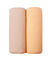 Culotte coton stretch c&ocirc;tes plates forme maxi (nude + p&ecirc;che)