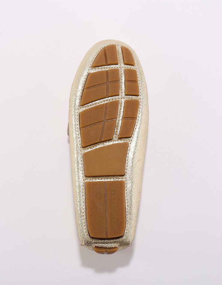 Mocassins en cuir lisse - argenté (doré)