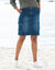 Jupe cargo, jean (stone)