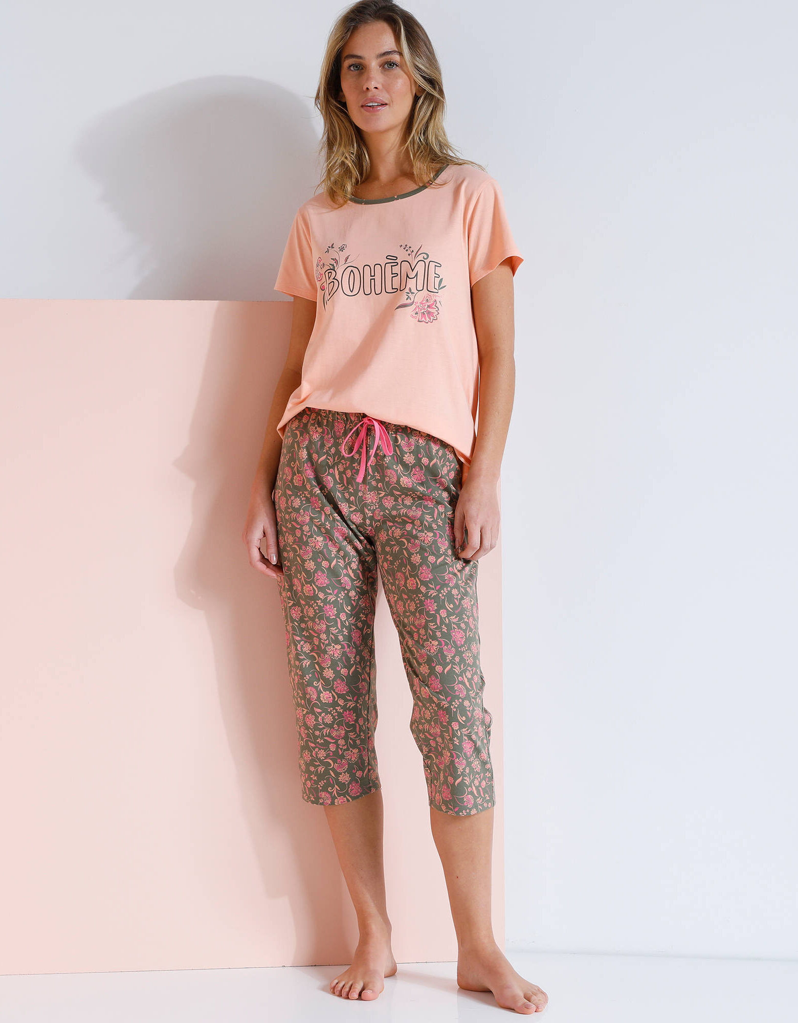 Ensemble Femme Chic Et Elegant Gu00e9nu00e9rique Pantacourt Femme