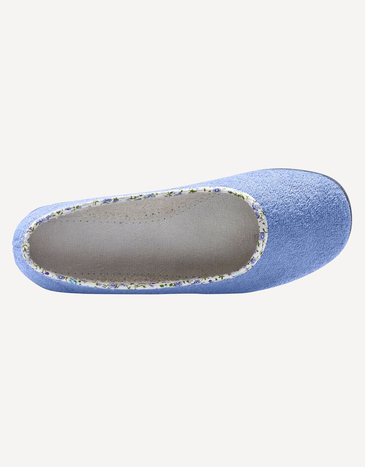Ballerine d'intérieur éponge unie (bleu jean) Ballerine d'intérieur éponge unie (bleu jean)