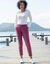Pantalon jogpant ceinture élastiquée molleton  (violine)