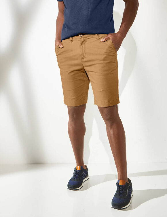 Bermuda chino uni (caramel)