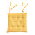 Galette de chaise carrée petits carreaux - lot de 2 (jaune)