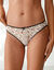 Slip coton forme mini imprimé "peau de bête" - lot de 4 (noir / blanc)