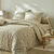 Linge de lit Alba imprimé pois - coton (beige)