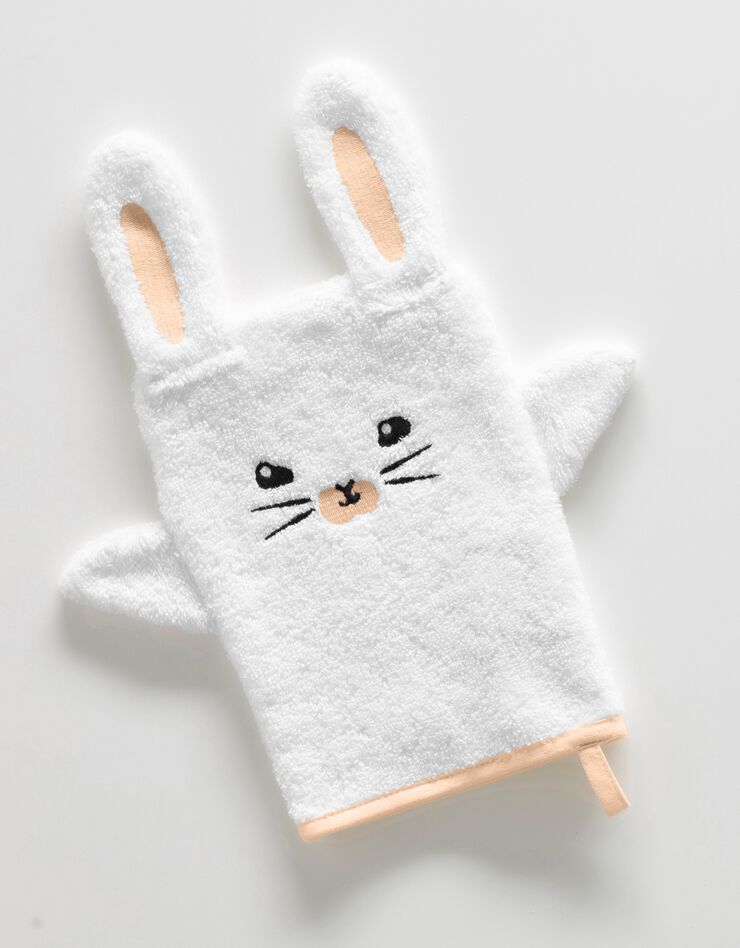 Collection éponge brodée lapin coton - 380 g/m² (blanc) Collection éponge brodée lapin coton - 380 g/m² (blanc)