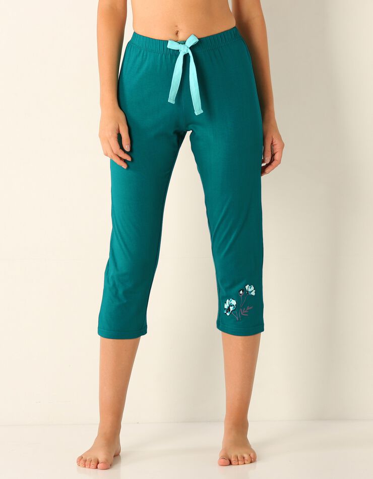 Pantacourt pyjama jersey (vert) Pantacourt pyjama jersey (vert)