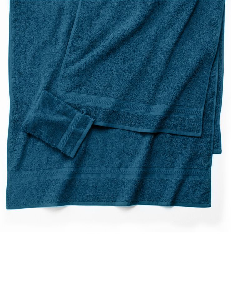 Eponge unie 420 g/m2 confort moelleux (bleu paon) Eponge unie 420 g/m2 confort moelleux (bleu paon)