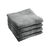Carré éponge absorbant - lot de 4 (gris)