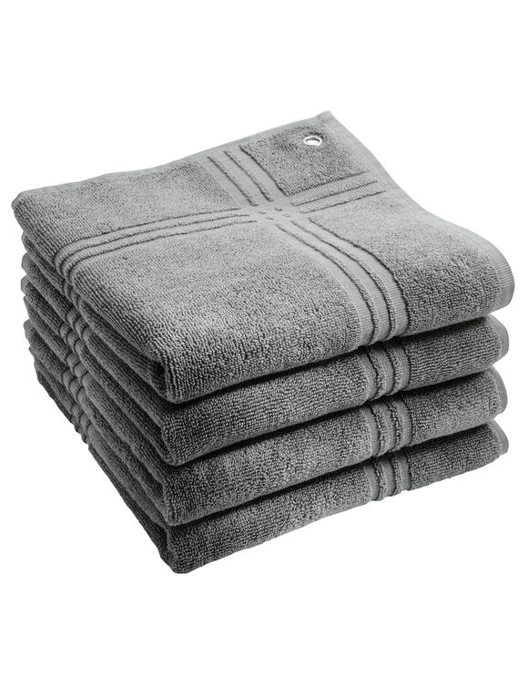 Carré éponge absorbant - lot de 4 (gris)