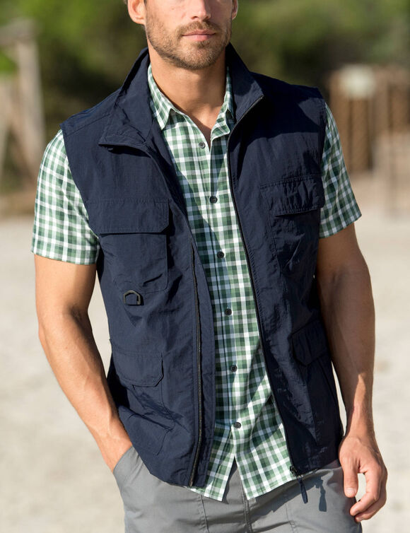 Gilet multipoches sans manches (marine)