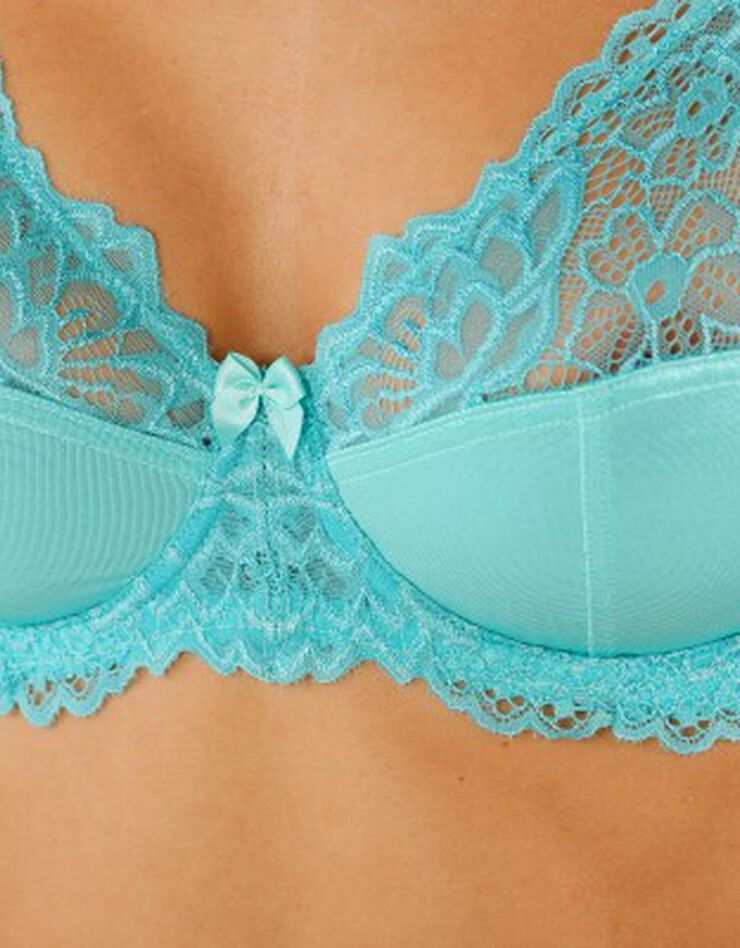 Soutien-gorge dentelle avec armatures Cerignola - lot de 2 (aqua + framboise) Soutien-gorge dentelle avec armatures Cerignola - lot de 2 (aqua + framboise)