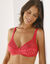Soutien-gorge coton dentelle uni et imprimé pois Tropea sans armatures - lot de 2 (rose)