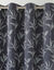 Rideau occultant imprimé petites feuilles (gris anthracite)