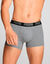 Boxer basique coton stretch - lot de 2 (gris)