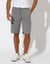 Bermuda cargo gabardine élastiqué (gris)
