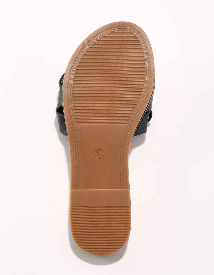 Mules bande tressée (noir) Mules bande tressée (noir)