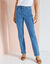 Pantalon effet ventre plat, coton stretch (bleached)