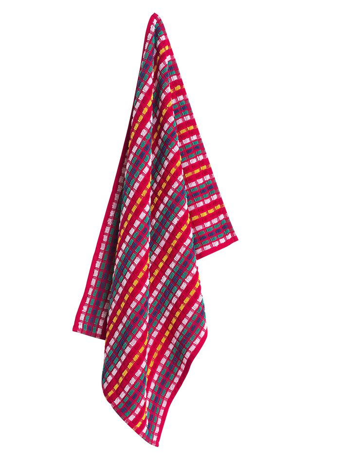 Essuie-mains éponge petite taille fond rouge - lots (rouge)