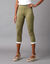 Legging 3/4 taille élastiquée (bronze / ivoire)