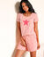 Pyjama short imprimé - lot de 2 (marine + pêche)