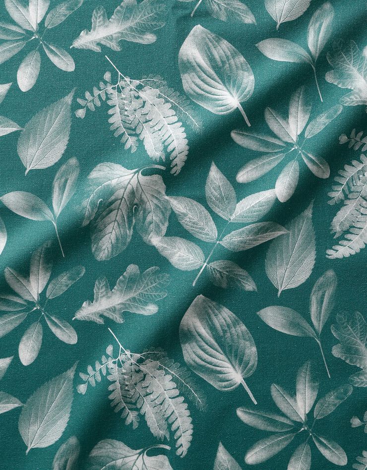 Tablier fabriqué en France, motif Herbier - coton biologique(1) (vert) Tablier fabriqué en France, motif Herbier - coton biologique(1) (vert)