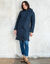 Parka matelass&eacute;e microfibre (marine)