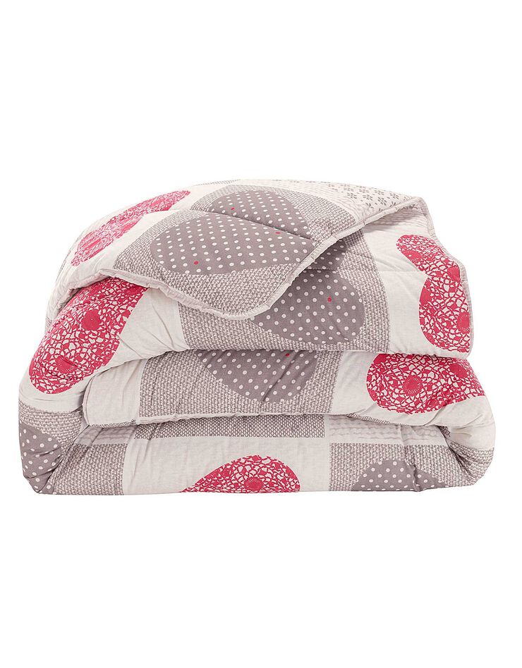 Couette coton imprimé Lovely 400g/m2 (rouge)