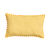 Coussin rectangulaire petits carreaux coton (jaune)