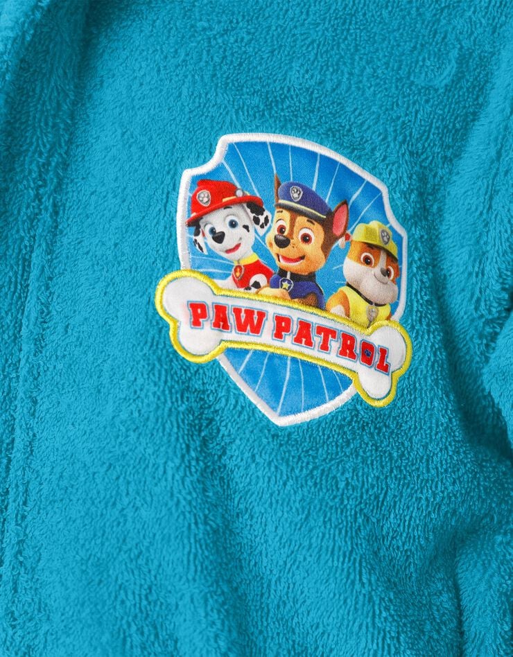 Peignoir de bain enfant Pat Patrouille® col capuche (bleu)