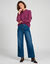 Pull poncho manches coude (violine)