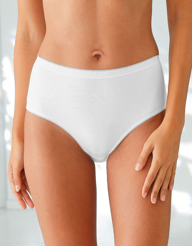 Culotte maxi basique - lot de 3 (3 blancs)