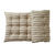 Long coussin déco tissage artisanal (naturel / noir)