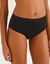 Culotte taille haute menstruelle en coton biologique (**) lavable - flux abondant (noir)