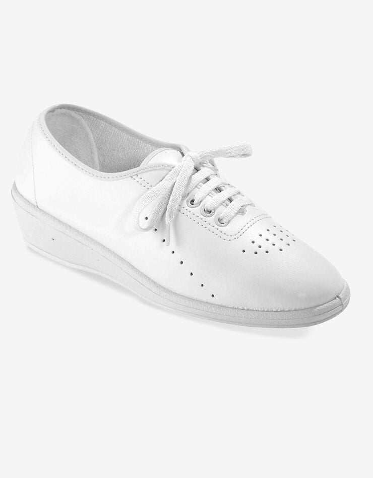 Chaussures derbies cuir (blanc)
