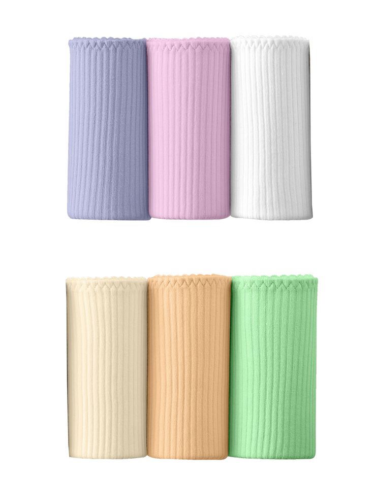 Culotte maxi côtes plates - lot de 6 (doux) Culotte maxi côtes plates - lot de 6 (doux)