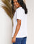T-shirt manches courtes imprimé papillon (blanc)