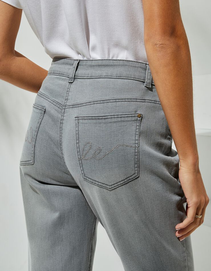 Jean stretch coupe mom (gris) Jean stretch coupe mom (gris)