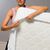 Protège matelas molleton bi-extensible absorbant antiacariens (blanc)