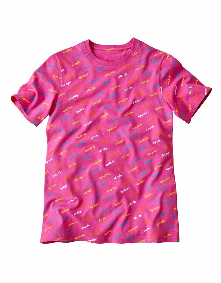 Tee-shirt imprimé femme collection Lulu la nantaise (fuchsia) Tee-shirt imprimé femme collection Lulu la nantaise (fuchsia)